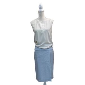 New NWT Banana Republic Light Blue Pencil Skirt $58 Size 4